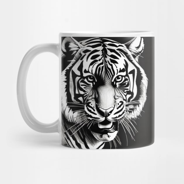 Tiger Face by Urbanprint